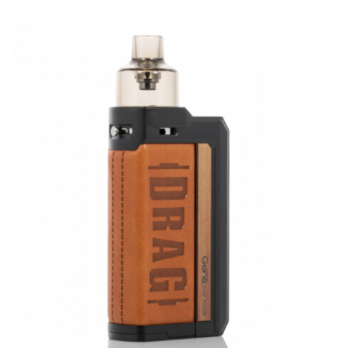 VooPoo Drag Max  Kit, Color: Brown Leather