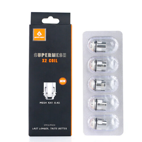 Geekvape Supermesh X Coil - 5 Pack, Coil Resistence: X2 -0.4Ω
