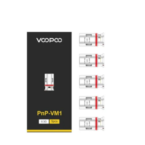 VooPoo Pnp Series Coils - 5 Pack, Coil Resistance: PnP-VM1
