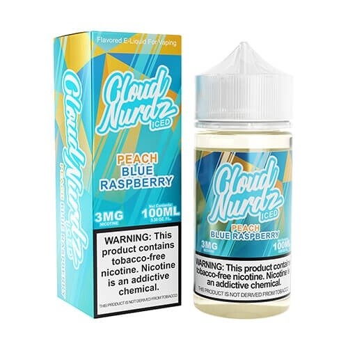 Cloud Nurdz Iced Peach Blue Raspberry 100ml