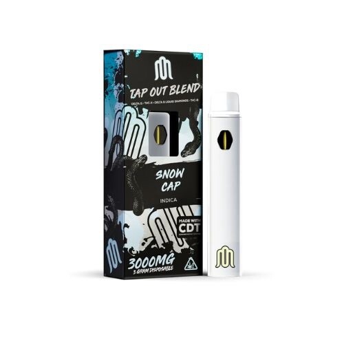 Medusa Tap Out Blend- 3,000 Gram Disposable, Strain: Snow Cap- Indicia