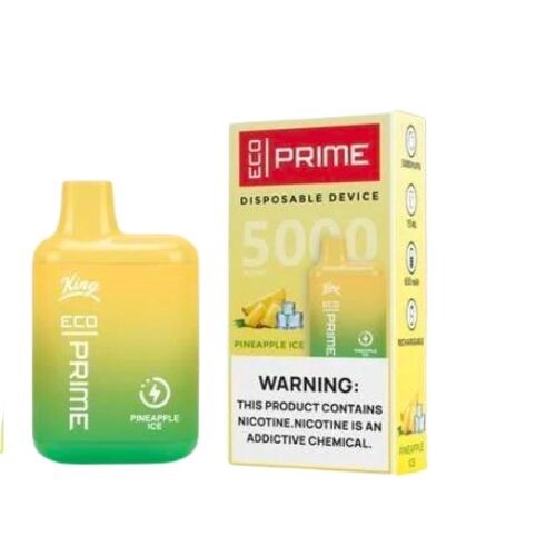 Eco Prime 5000 Puff Disposable-13ml 5%, Flavor: Pineapple Ice