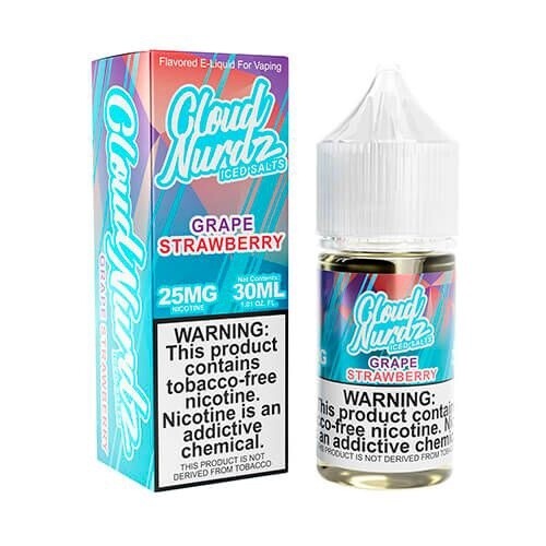 Cloud Nurdz Iced Salts Grape Strawberry 30ml