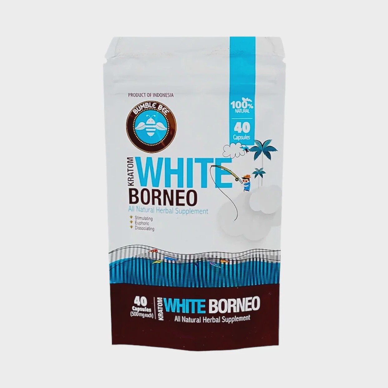 Bumble Bee Kratom Capsules White Borneo