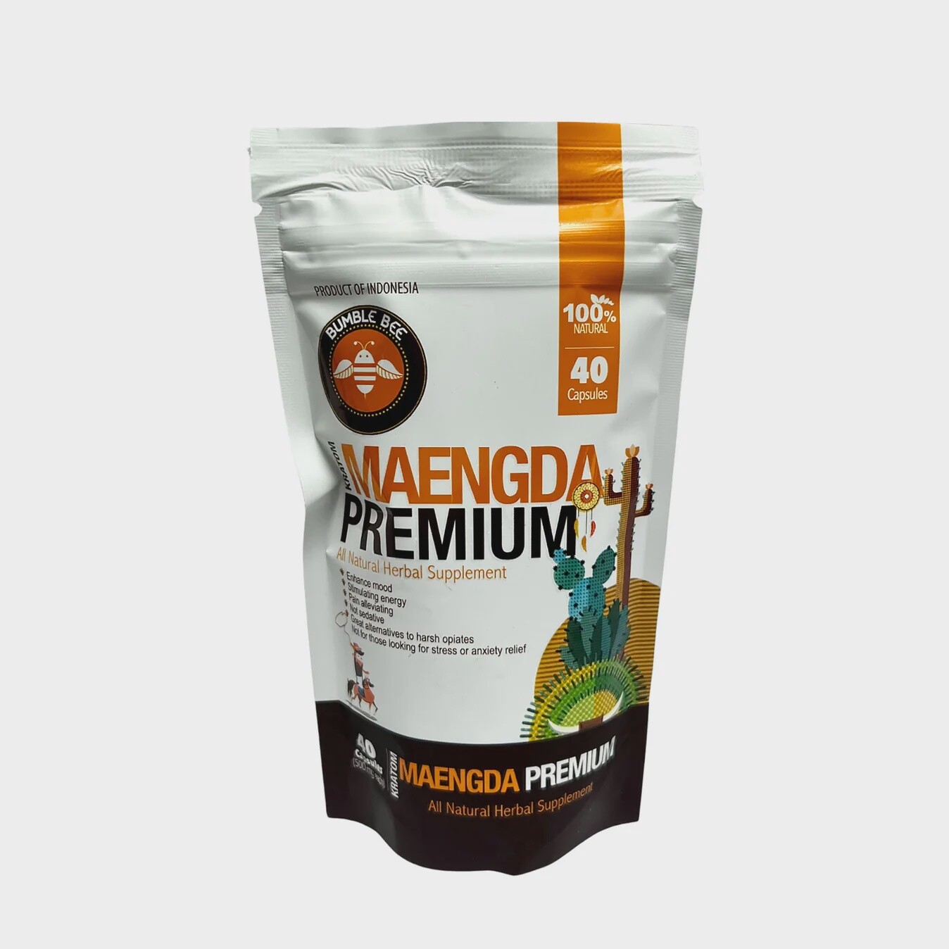 Bumble Bee- Maeng Da Capsules, Count: 40 Capsules.