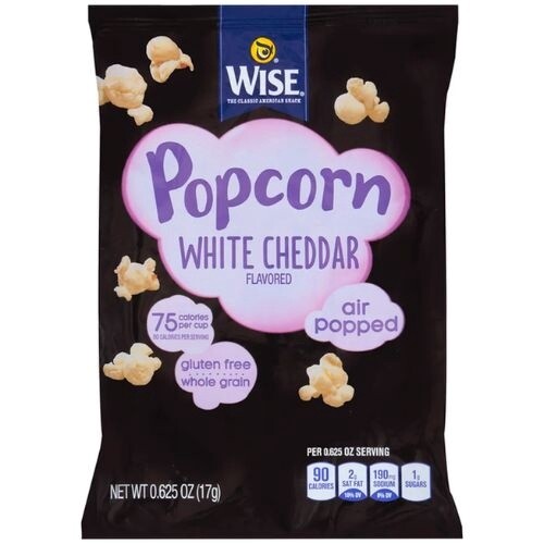 Wise- 0.65 Oz Bags White Cheddar Popcorn