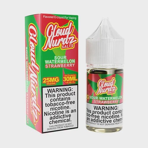 Cloud Nurdz Salts Sour Watermelon Strawberry 30ml