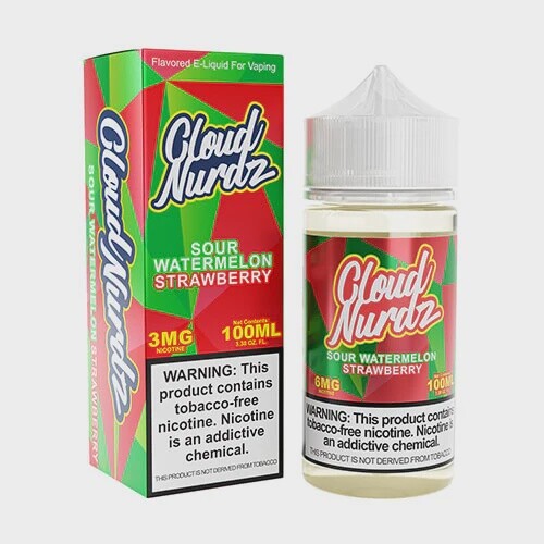 Cloud Nurdz Sour Watermelon Strawberry 100ml