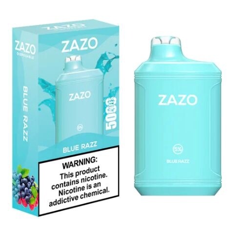 ZAZO 5000 Puff Disposable 15ml, Flavor: Blue Razz