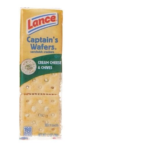 Lance Sandwich Crackers, Flavor: Captain&#39;s Wafers Cream Cheese &amp; Chive