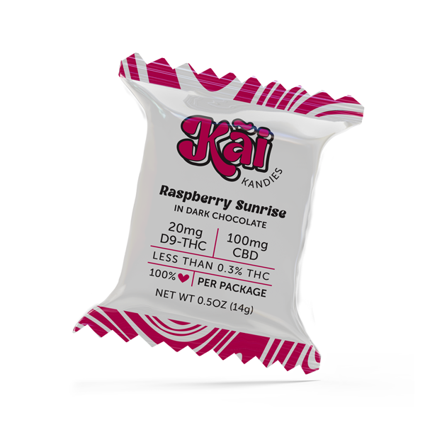 Kai Kandies Dark Chocolate 1ct, Flavor: Raspberry Sunrise