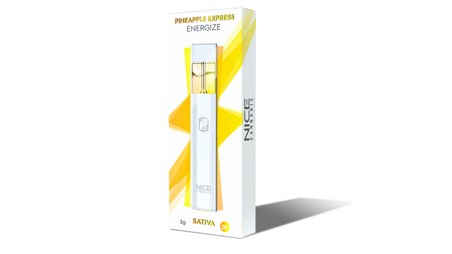 Nice Cannabis D8 Disposable 2G, Flavor: Pineapple Express