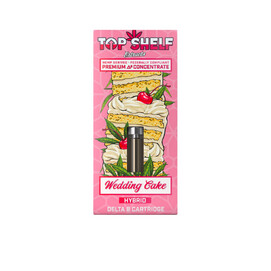 Top Shelf D8 Cart 1g, Flavor: Hybrid- Wedding Cake