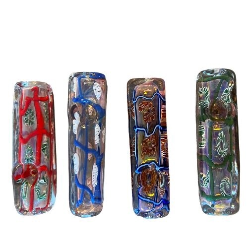 Large Rectangle Glass Pipe- Assorted Colors
