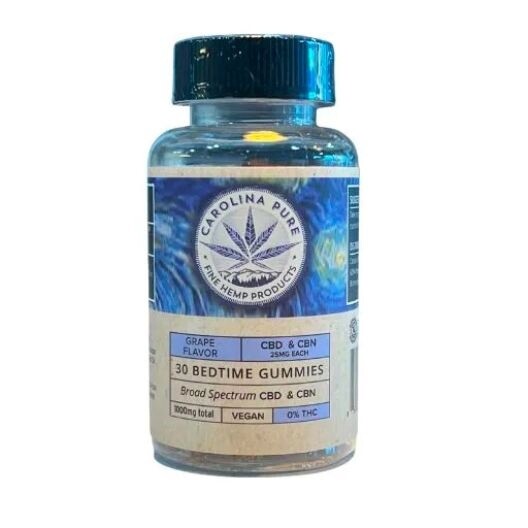 Carolina Pure Bedtime Gummies 50mg -30 Count