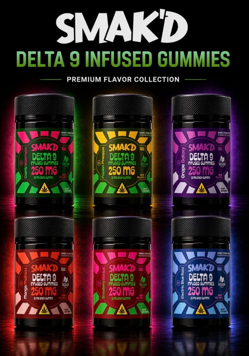 Smak'd D9 Gummies 250mg