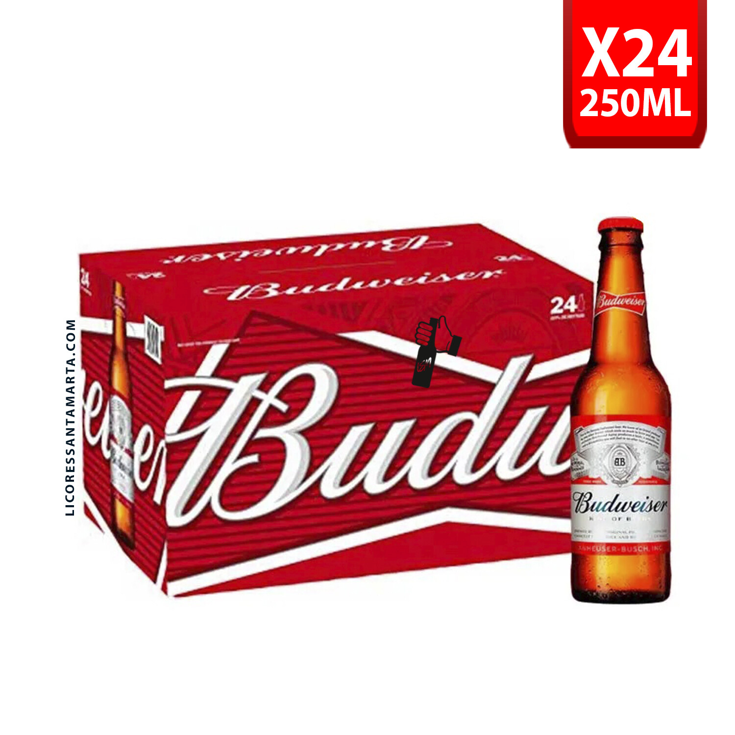 Budweiser 250 mL botella x 24