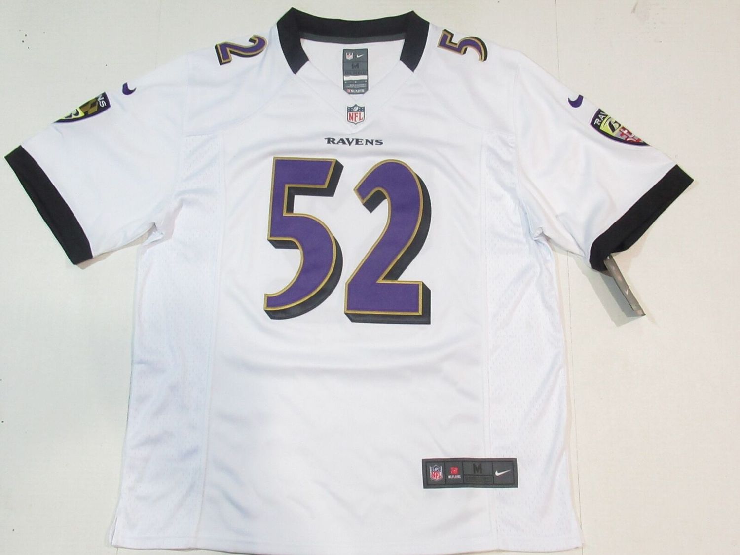Ravens XL White Ray Lewis Jersey
