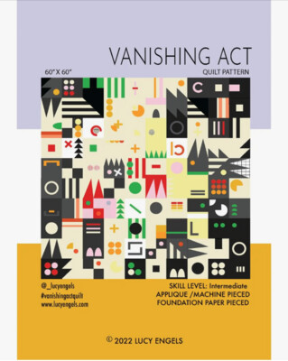 Vanishing Act Quilt Schnittmuster von Lucy Engels