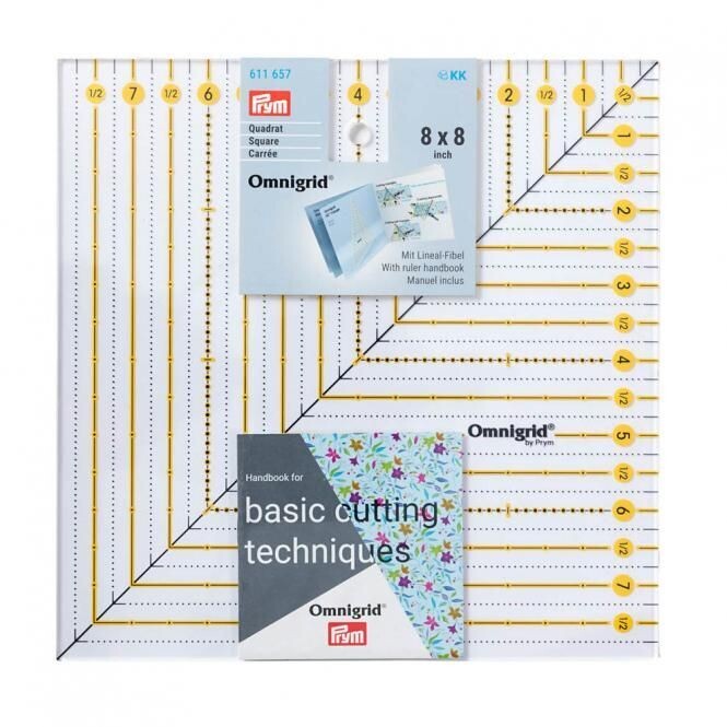 Prym Patchwork-Lineal Square 8 x 8 Inch | Omnigrid Prym Patchwork-Lineal Square 8 x 8 Inch | Omnigrid