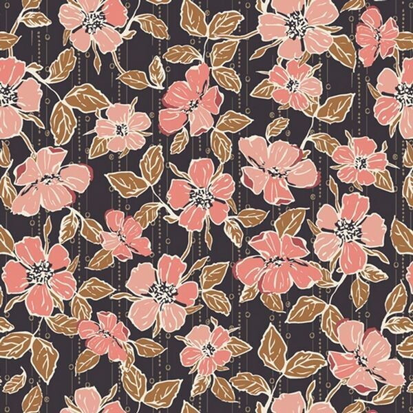 Homebody von Maureen Cracknell für Art Gallery Fabrics | Crafted Blooms Cacao