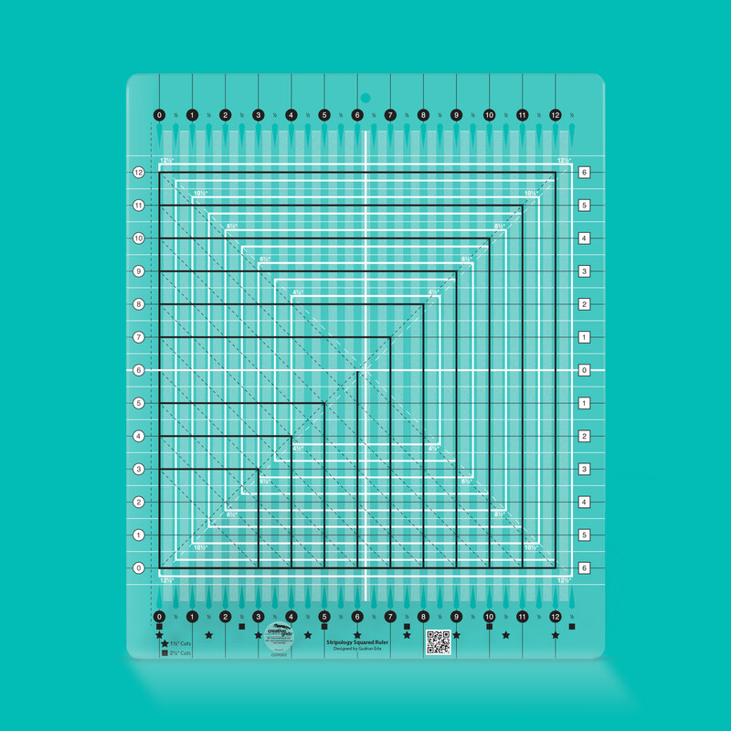 Creative Grids Stripology Squared Ruler Lineal | designed by Gudrun Erla | Non slip Creative Grids Stripology Squared Ruler Lineal | designed by Gudrun Erla | Non slip