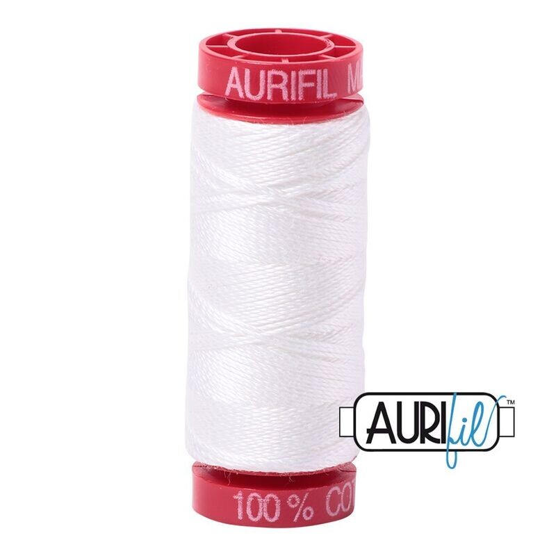 Aurifil Quiltgarn 12wt | Natural White No. 2021 | 50m