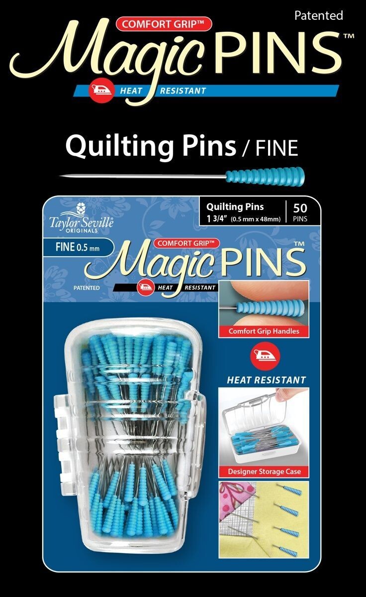 Taylor Seville Magic Pins - Quilting FEIN | 0,5 x 48 mm | 50 Stück