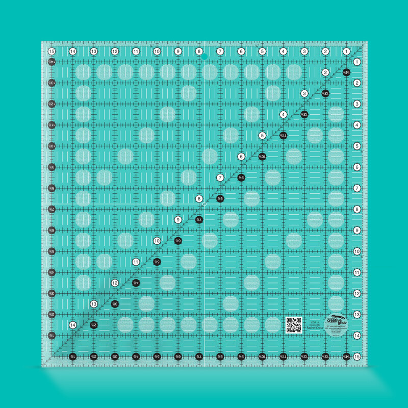 Creative Grids Quilt Lineal 15 ½ Creative Grids Quilt Lineal 15 ½" x 15 ½" | 15-1/2in x 15-1/2in | Non slip