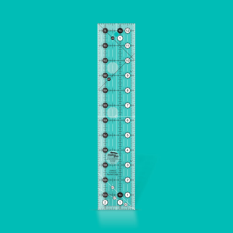 Creative Grids Quilt Lineal 2 ½ Creative Grids Quilt Lineal 2 ½" x 12 ½" | Quilt Ruler 2-1/2in x 12-1/2in | Non slip