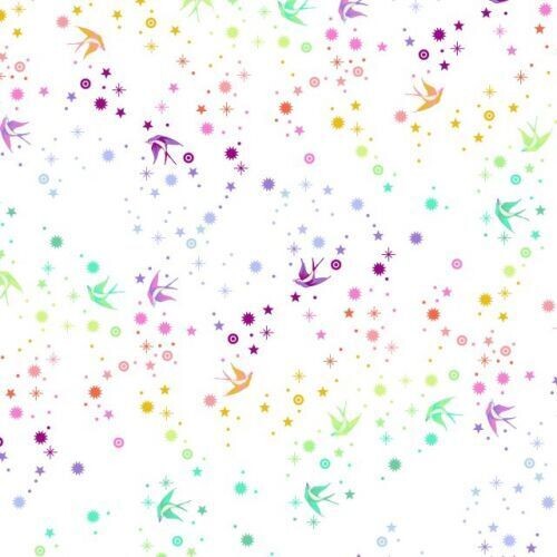 Tula's True Colors Fairy Dust von Tula Pink in weiß | White Tula's True Colors Fairy Dust von Tula Pink in weiß | White