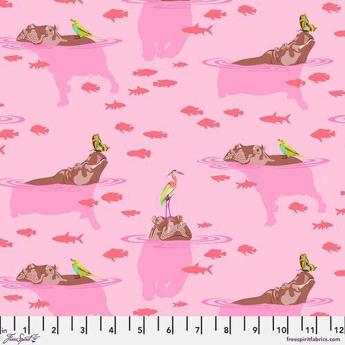 Tula Pink Everglow  | My Hippos Don't Lie - Nova