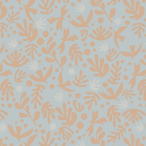 Duval von Suzy Quilts  für Art Gallery Fabrics | Boho Birds Glacier