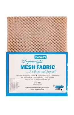 by Annie's Lightweight Mesh Fabric | Netzstoff - Natural