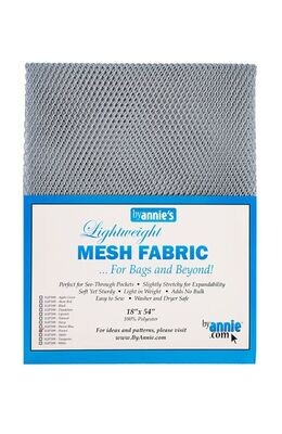 by Annie's Lightweight Mesh Fabric | Netzstoff - Pewter