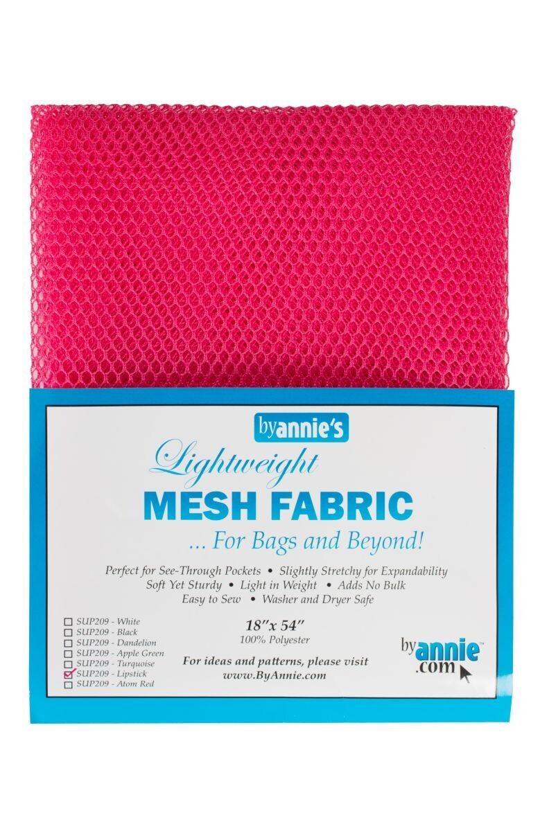 byAnnie's Lightweight Mesh Fabric | Netzstoff - Lipstick