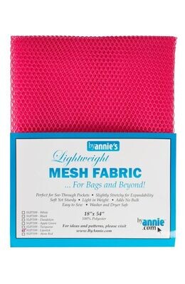 by Annie's Lightweight Mesh Fabric | Netzstoff - Lipstick
