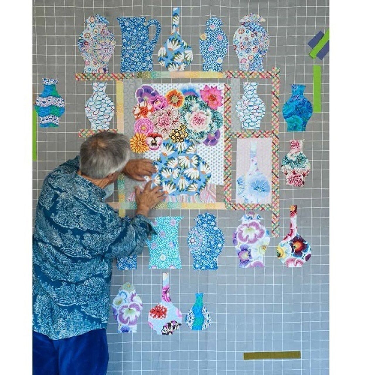 Grid Wall Kaffe Fassett Collective Flanell