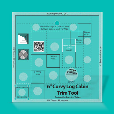 Creative Grids 6" Curvy Log Cabin Trim Tool Duo von Jean Ann Wright
| Non slip