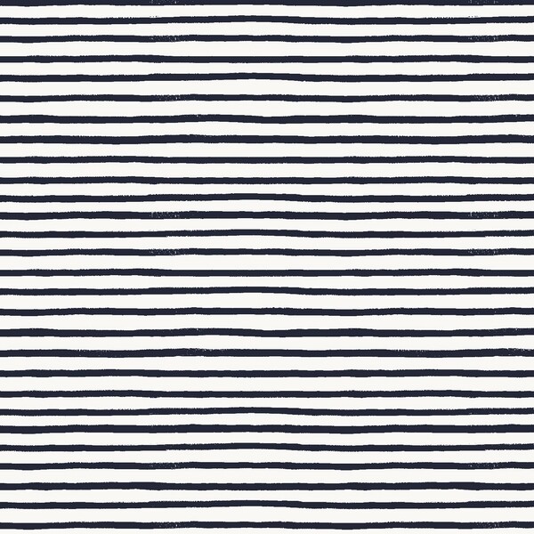 Cotton+Steel Holiday Classics | Festive Stripe | Navy, Stoffgröße: Fat Quarter