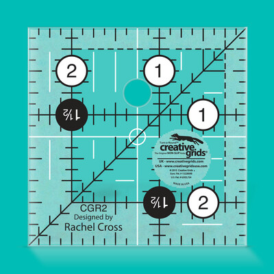 Creative Grids 2½" x 2½" Quilt Lineal | Non slip