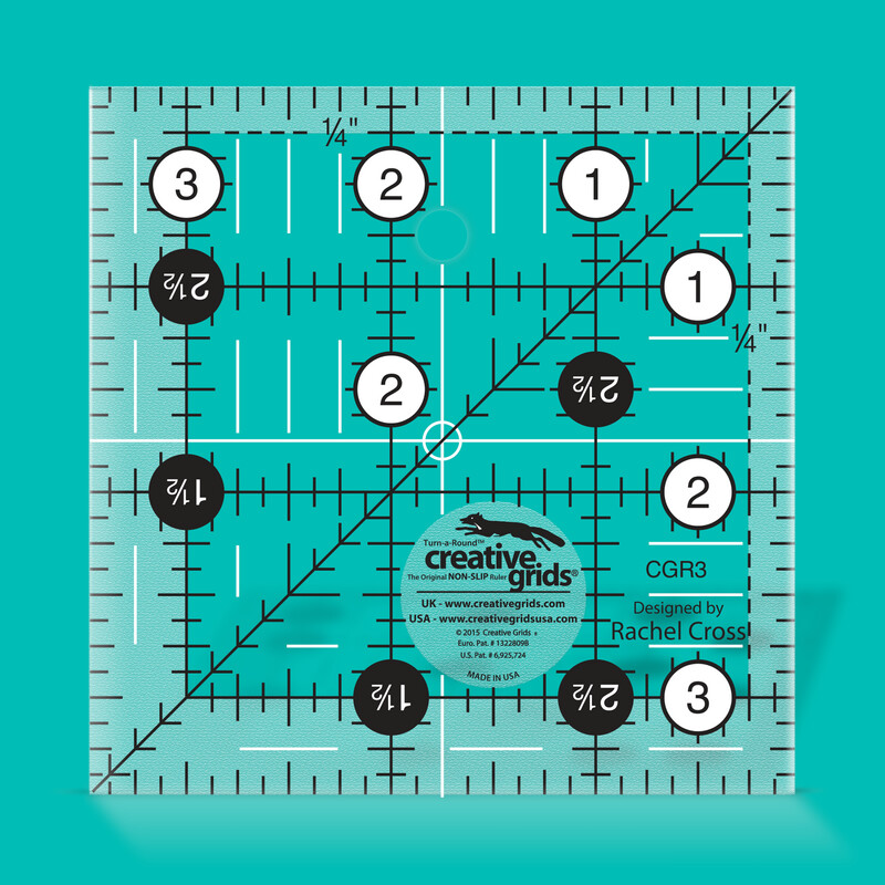 Creative Grids 3½ Creative Grids 3½" x 3½" Quilt Lineal | Non slip