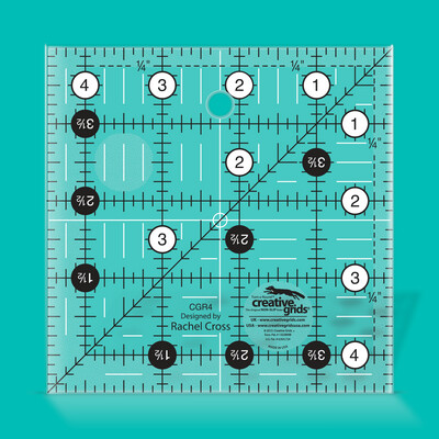 Creative Grids 4½" x 4½" Quilt Lineal | Non slip