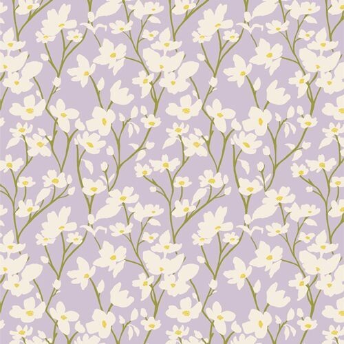Fresh Linen von Katie O'Shea  für Art Gallery Fabrics | Dogwood Moonlight