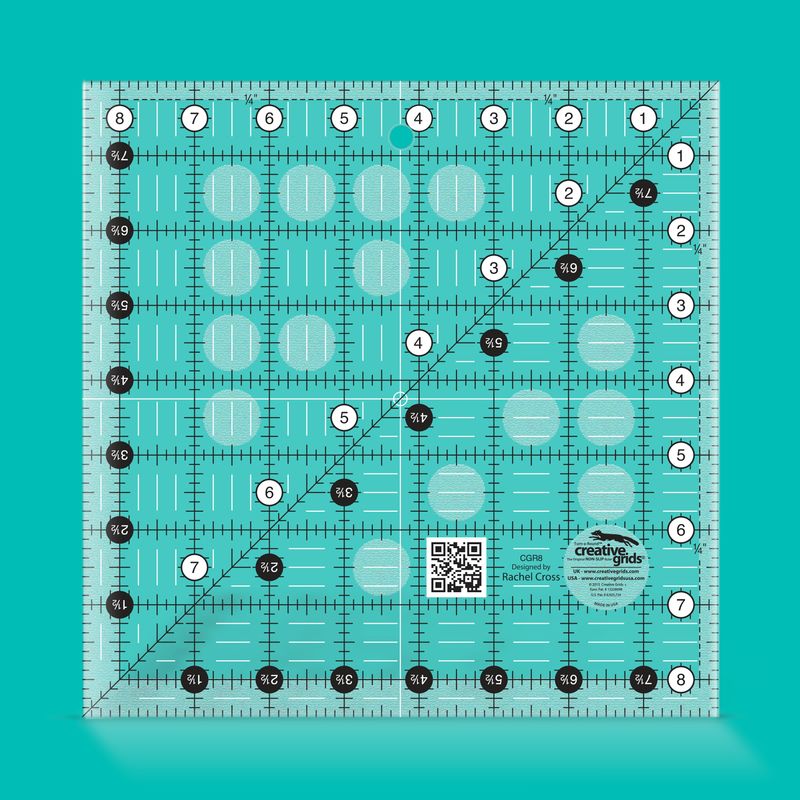 Creative Grids 8½" x 8½" Quilt Lineal  | Non slip