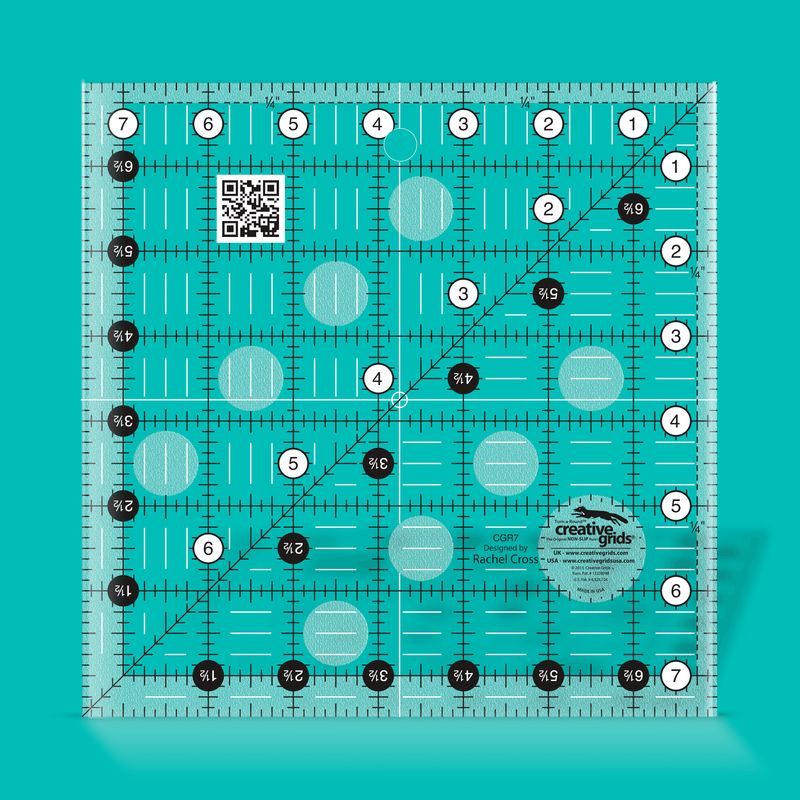 Creative Grids 7½ Creative Grids 7½" x 7½" Quilt Lineal | Non slip