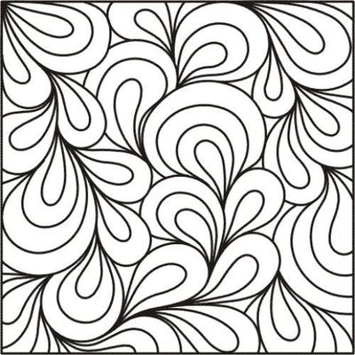 Quiltschablone | Quilters Stencil - Paisley Block