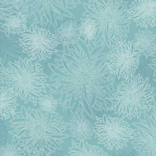 Floral Elements von Art Gallery Fabrics in der Farbe FE-508  | Aqua Haze