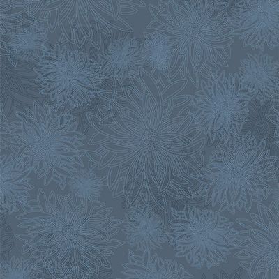 Floral Elements von Art Gallery Fabrics in der Farbe FE-546 | Washed Denim