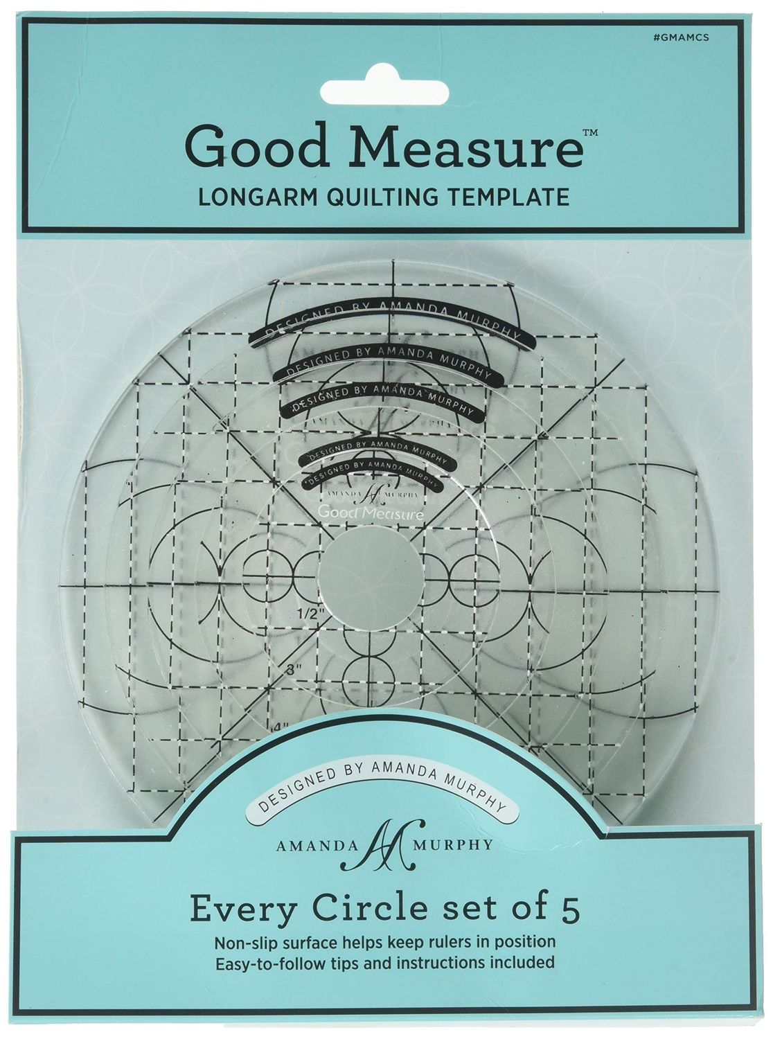 Every Circle | Good Measure Ruler | Quiltlineal Set von Amanda Murphy - High Shank